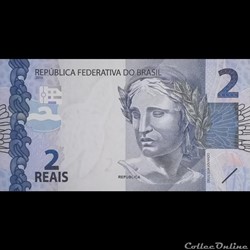 BRESIL - P 252 A - 2 REAIS - 2010