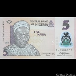 NIGERIA - P 38 I - 5 NAIRA - 2018