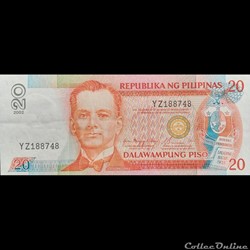 PHILIPPINES - P 182 H - 20 PISO - 2002