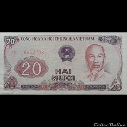 VIÊT NAM - P 94 - 20 DÔNG - 1985