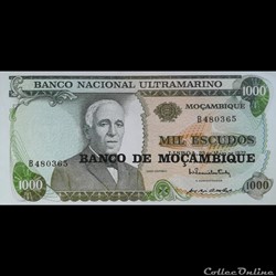 MOZAMBIQUE - P 119 - 1000 ESCUDOS - 1972 (1976)