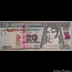 GUATEMALA - P NEW - 20 QUETZALES - 2017