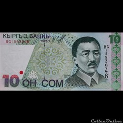KIRGHIZISTAN - P 14 - 10 SOM - 1997