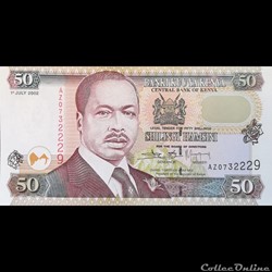 KENYA - P 36 G - 50 SHILLINGS - 2002