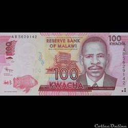 MALAWI - P 59 A - 100 KWACHA - 2012
