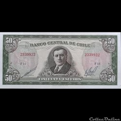 CHILI - P 140 B (2) - 50 ESCUDOS - 1975