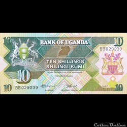 OUGANDA - P 28 - 10 SHILLINGS - 1987