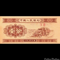 CHINE - P 860 C - 1 FEN - 1953