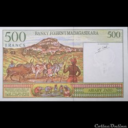 MADAGASCAR - P 75 B - 500 FRANCS - 1994