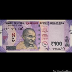 INDE - P 112 A - 100 RUPEES - 2018