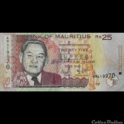 MAURICE (ILE) - P 49 A - 25 RUPEES - 1999
