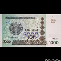 OUZBEKISTAN - P 83 - 5000 SUM - 2013