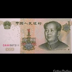 CHINE - P 895 A - 1 YUAN - 1999
