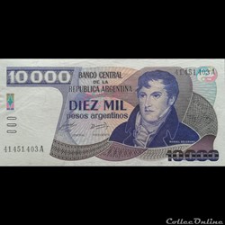ARGENTINE - P 319 - 10.000 PESOS - 1985