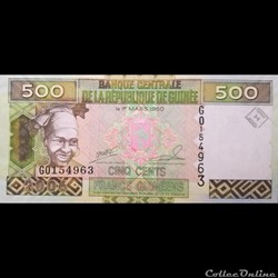 GUINEE - P 39 A - 500 FRANCS - 2006