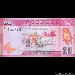 SRI LANKA - P 123 A - 20 RUPEES - 2010