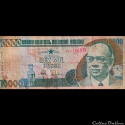 GUINEE-BISSAU - P 15 A - 10000 PESOS - 1990