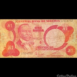 NIGERIA - P 19 C - 1 NAIRA - 1984