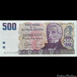ARGENTINE - P 316 - 500 PESOS - 1984