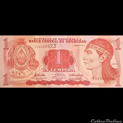 HONDURAS - P 089 B - 1 LEMPIRA - 2010