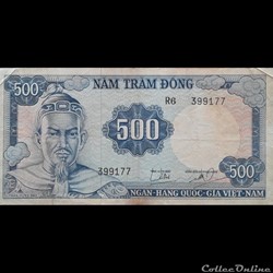 VIÊT NAM DU SUD - P 23 - 500 DÔNG - 1966
