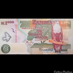 ZAMBIE - P 44 D - 1000 KWACHA - 2005