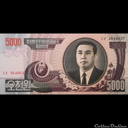 COREE DU NORD - P 46 A - 5000 WON - 2006