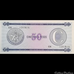CUBA - P FX 24 - 50 PESOS - ND