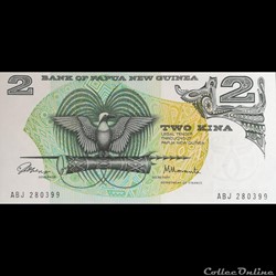 PAPOUASIE NOUVELLE GUINEE - P 01 - 2 KINA - 1975