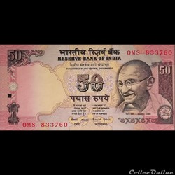 INDE - P 090 B - 50 RUPEES - 1997