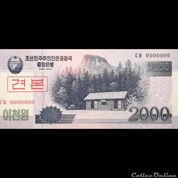 COREE DU NORD - P 65 S - 2000 WON - 2009