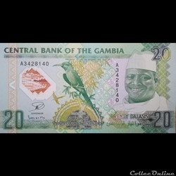 GAMBIE - P 30 - 20 DALASIS COMMEMORATIF 2014