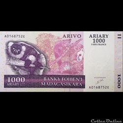 MADAGASCAR - P 89 A - 1000 ARIARY - 2004