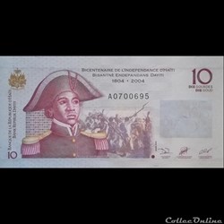 HAITI - P 272 A - 10 GOURDES - 2004