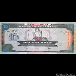 HAITI - P 265 A - 10 GOURDES - 2000