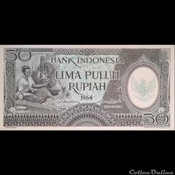 INDONESIE - P 96 - 50 RUPIAH - 1964