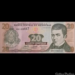 HONDURAS - P 093 A - 20 LEMPIRAS - 2006