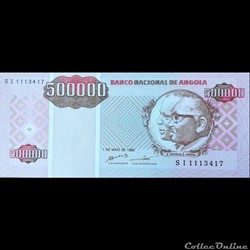 ANGOLA - P 140 - 500 000 KWANZAS - 1995