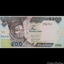NIGERIA - P 29 I - 200 NAIRA -  2010