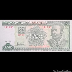 CUBA - P 116 F - 5 PESOS - 2003