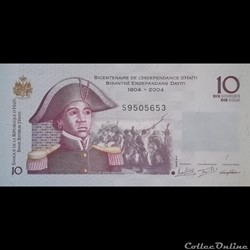HAITI - P 272 H - 10 GOURDES - 2016