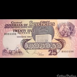 SEYCHELLES - P 33 - 25 RUPEES - 1989