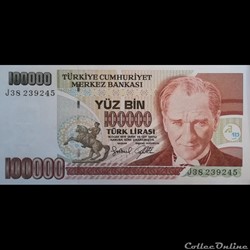 TURQUIE - P 206 - 100.000 LIRA - 1997