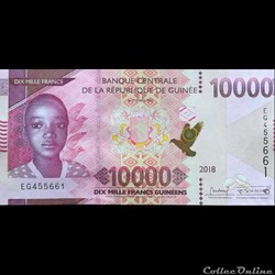 GUINEE - P new - 10.000 FRANCS - 2018