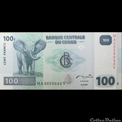 CONGO - P 098 - 100 FRANCS - 2007