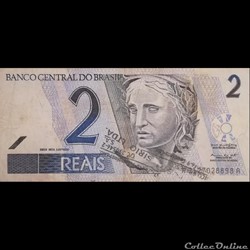 BRESIL - P 249 A - 2 REAIS - 2001