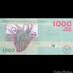 BURUNDI - P 51 - 1000 FRANCS 2015