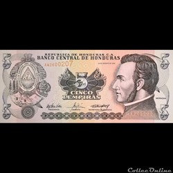 HONDURAS - P 085 D - 5 LEMPIRAS - 2004