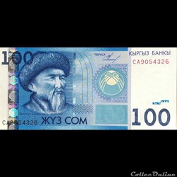KIRGHIZISTAN - P 26- 100 SOM - 2009