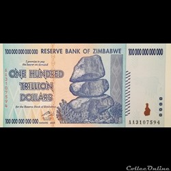 ZIMBABWE - P 91 - 100.000.000.000.000 DOLLARS - 2008